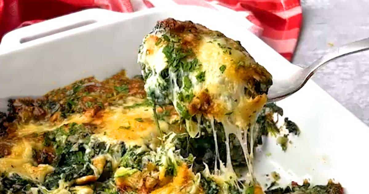 Easy MakeAhead Spinach Gratin Pudge Factor