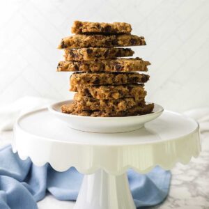 Chocolate chip and pecan Cookie Brittle.