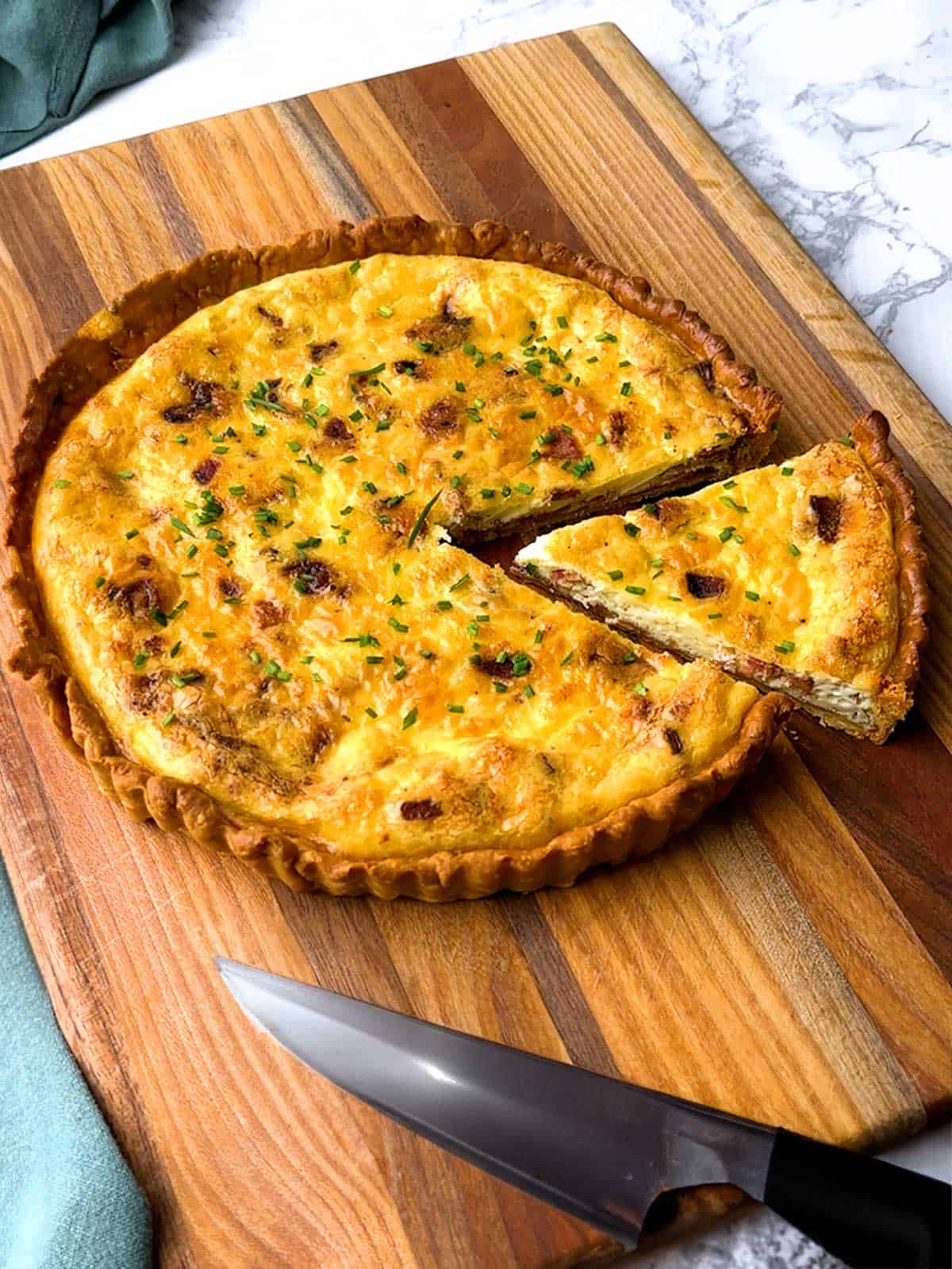 Classic Quiche Lorraine.