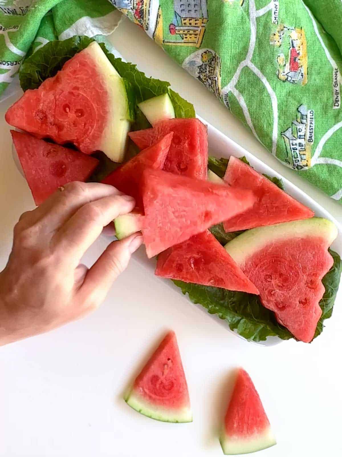 Watermelon Christmas Trees.