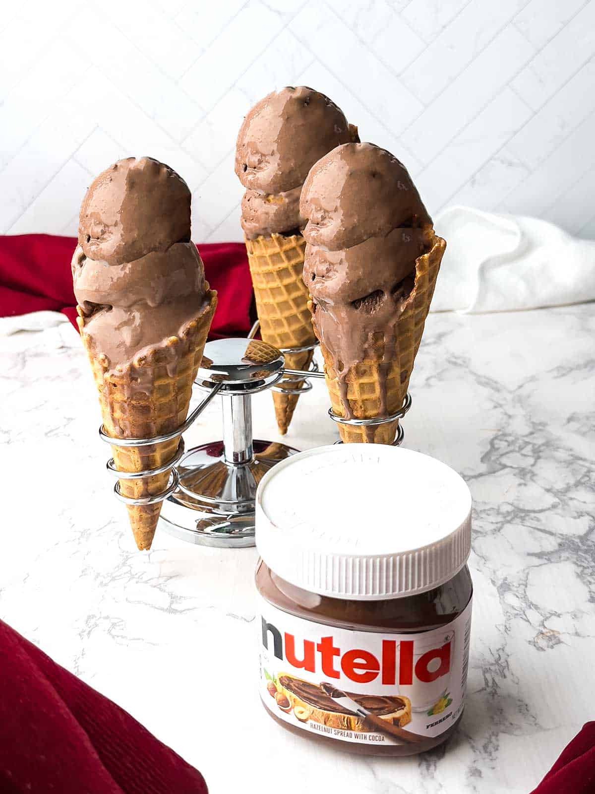 Frozen Nutella Yogurt.