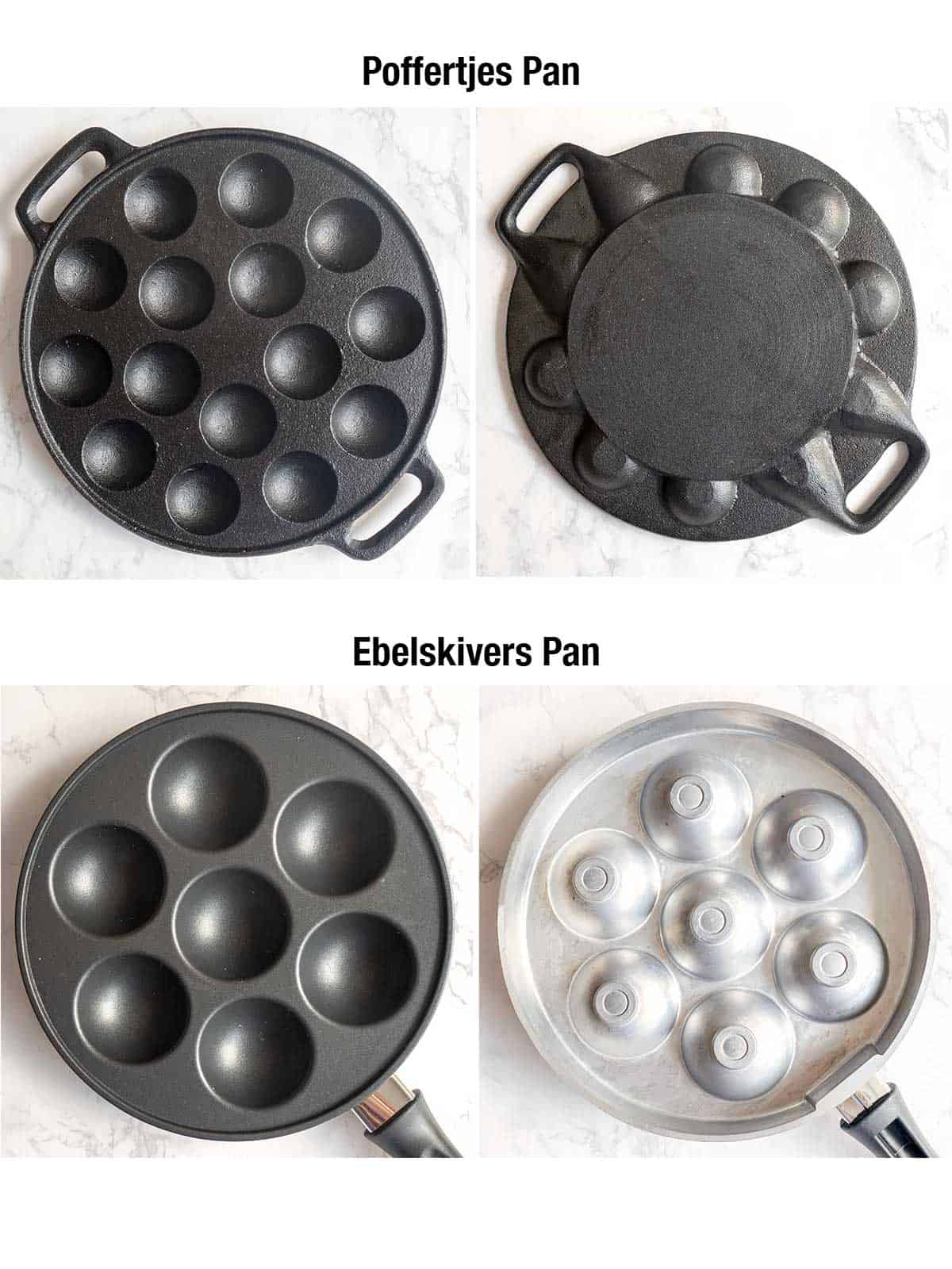 Poffertjes pan cast iron