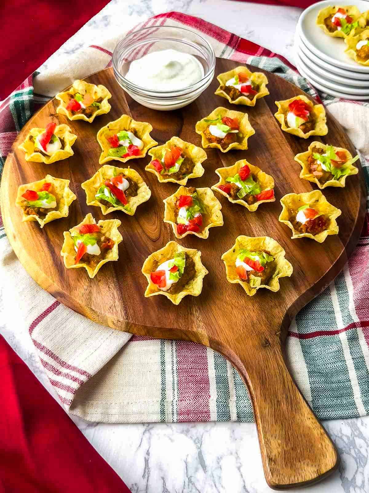 Mini taco bites.