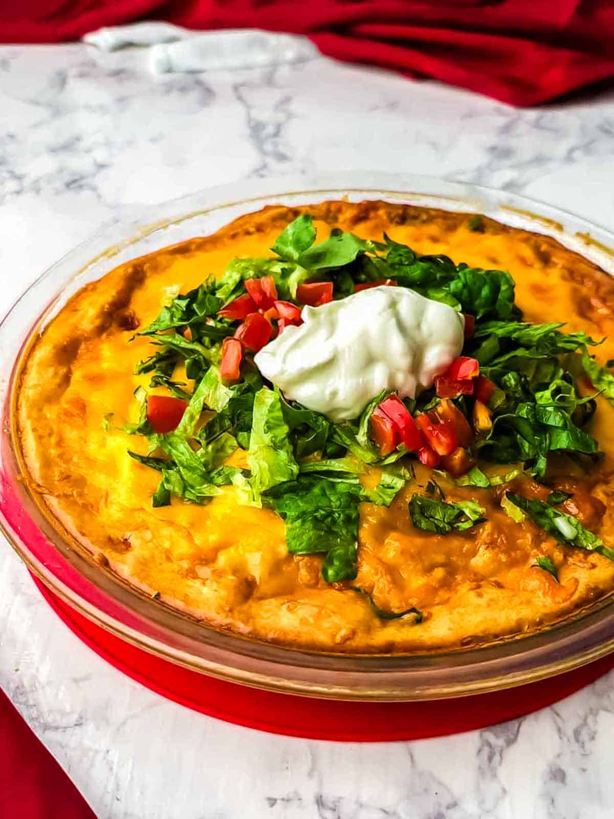 Impossible taco pie.