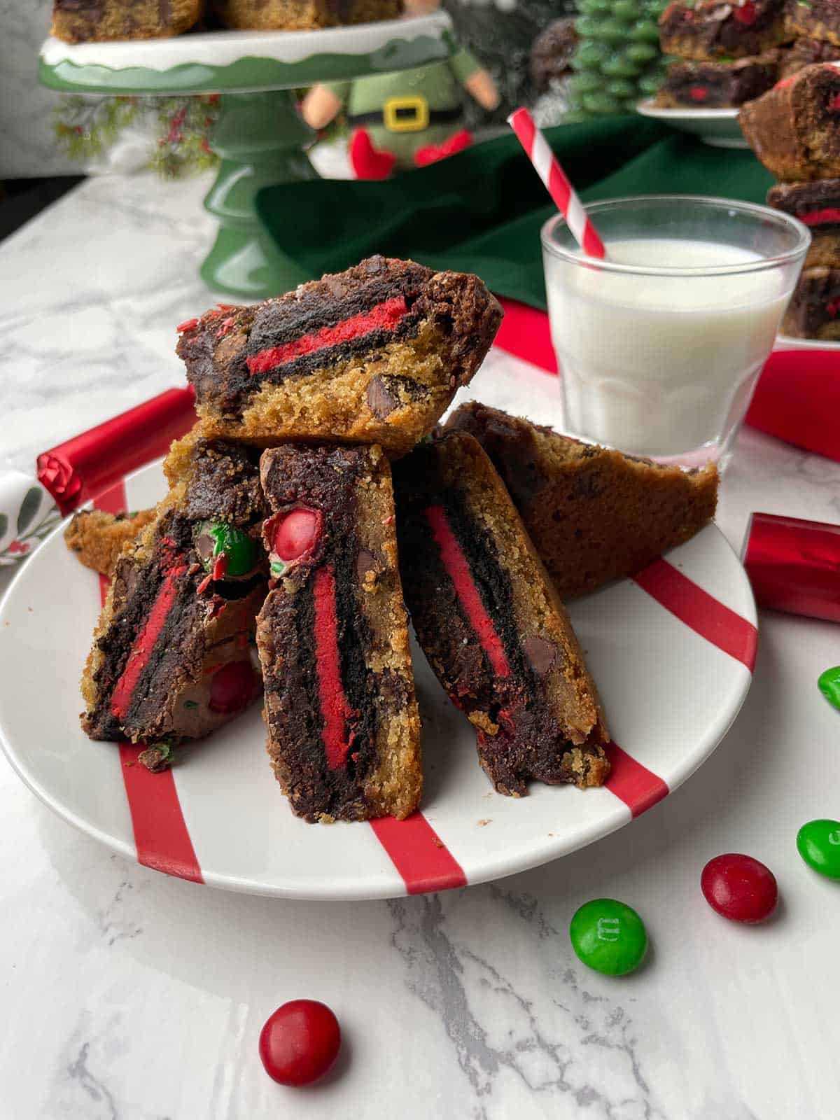 Easy Fudgy Slutty Christmas Brownies