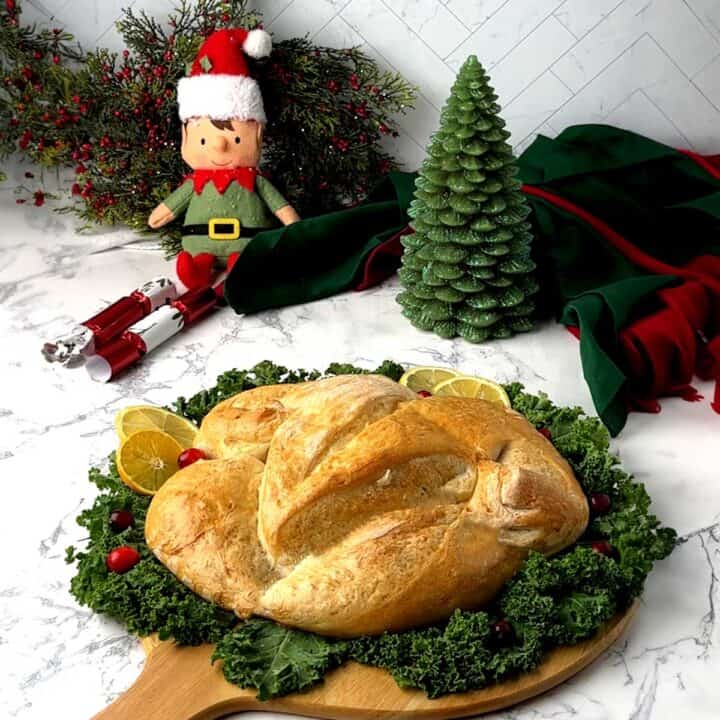 Turkey Shaped French Bread.