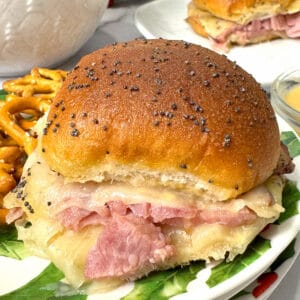 honey mustard ham and swiss sliders