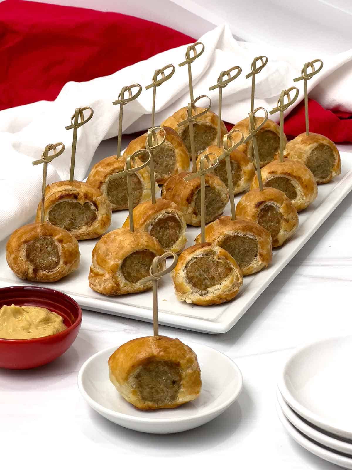 British-Style Sausage Roll Bites.