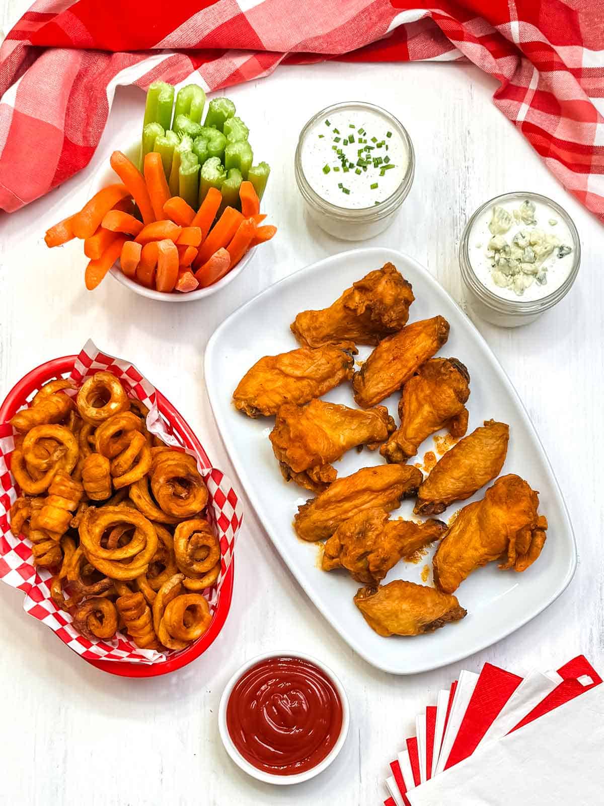 Crispy Oven Baked Buffalo Wings