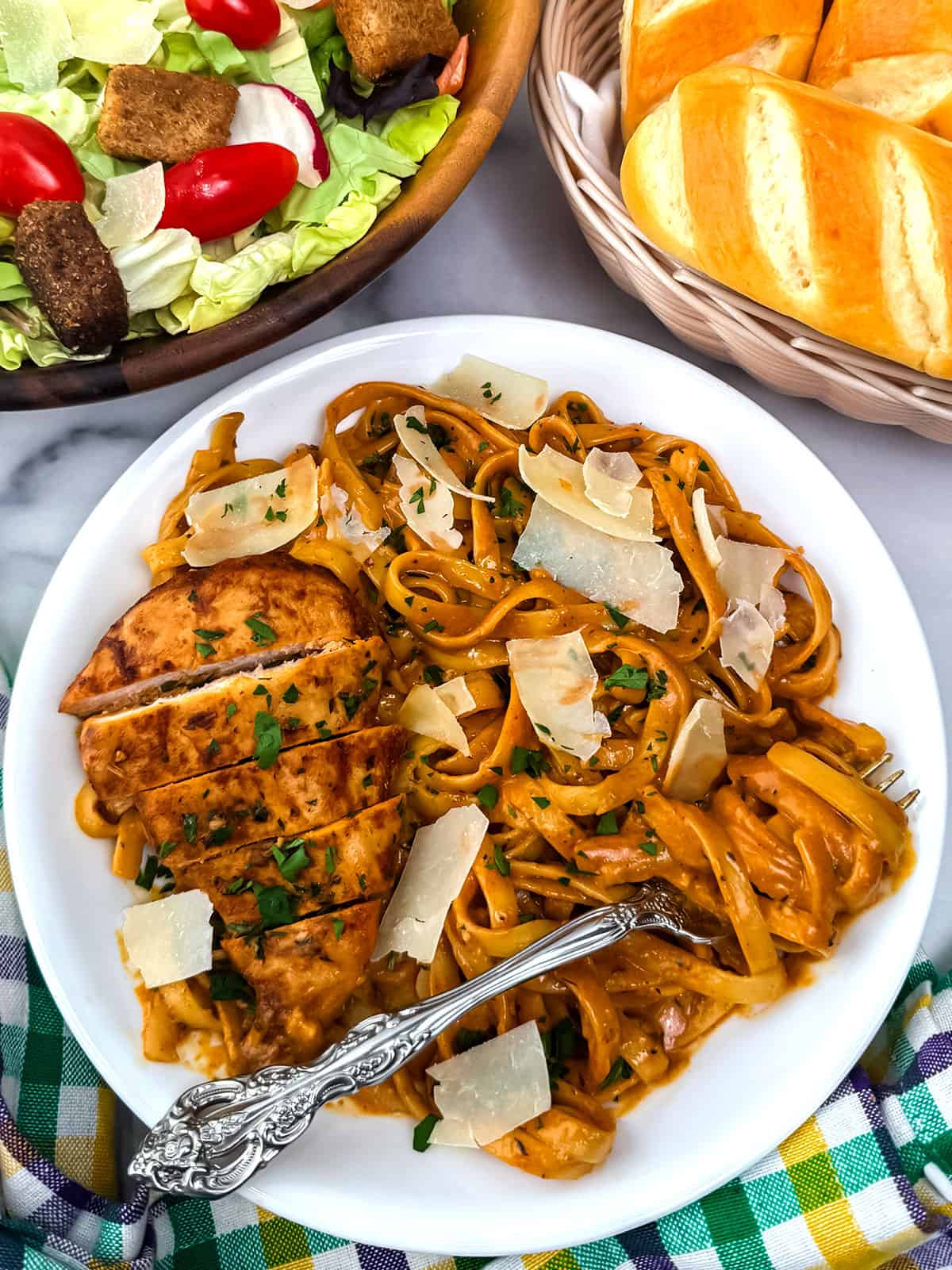 Cajun Blackened Chicken Alfredo