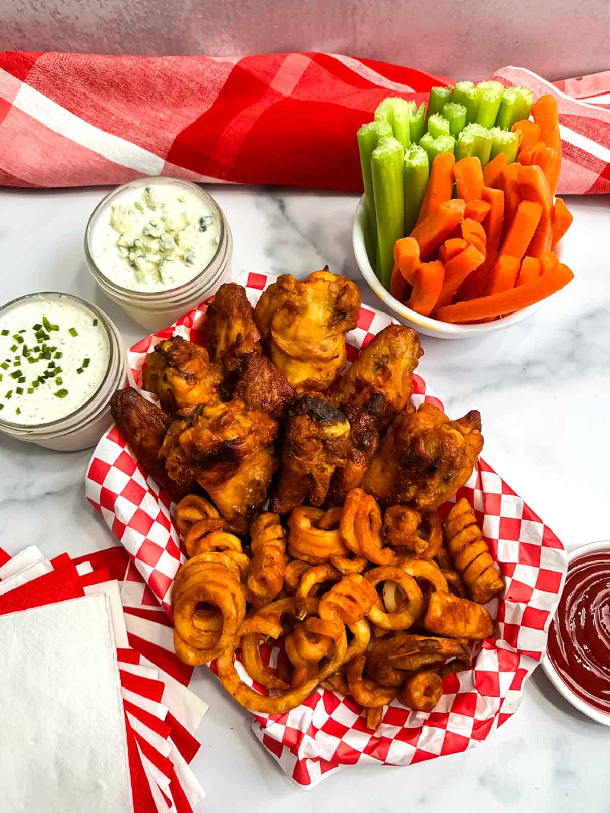 Crispy Oven Baked Buffalo Wings