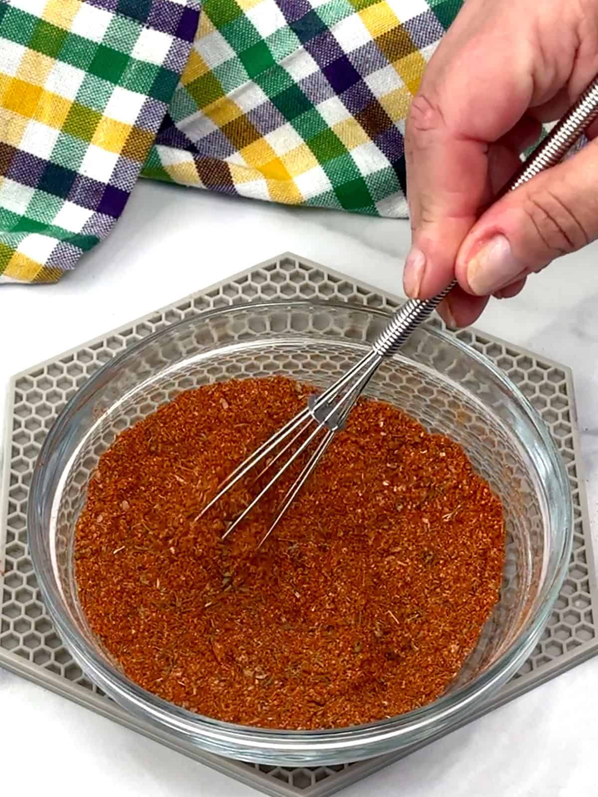 whisking herbs & spices