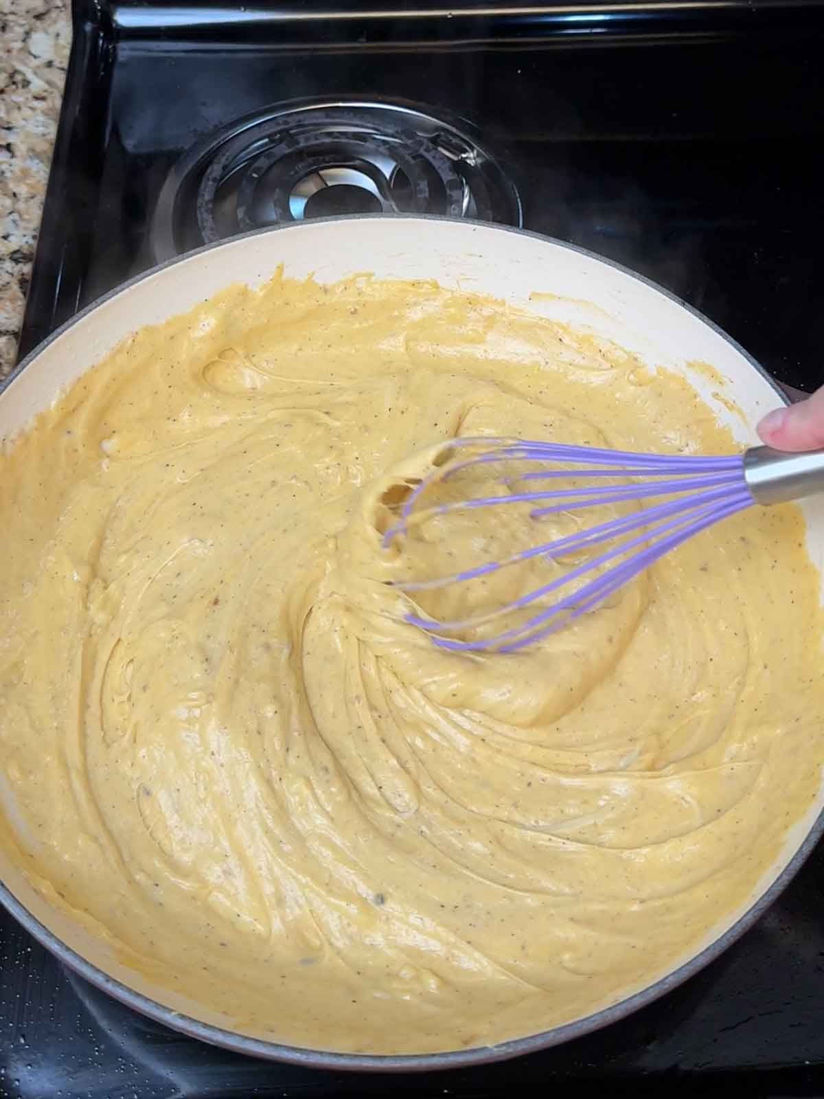 Whisking Swiss Cheese