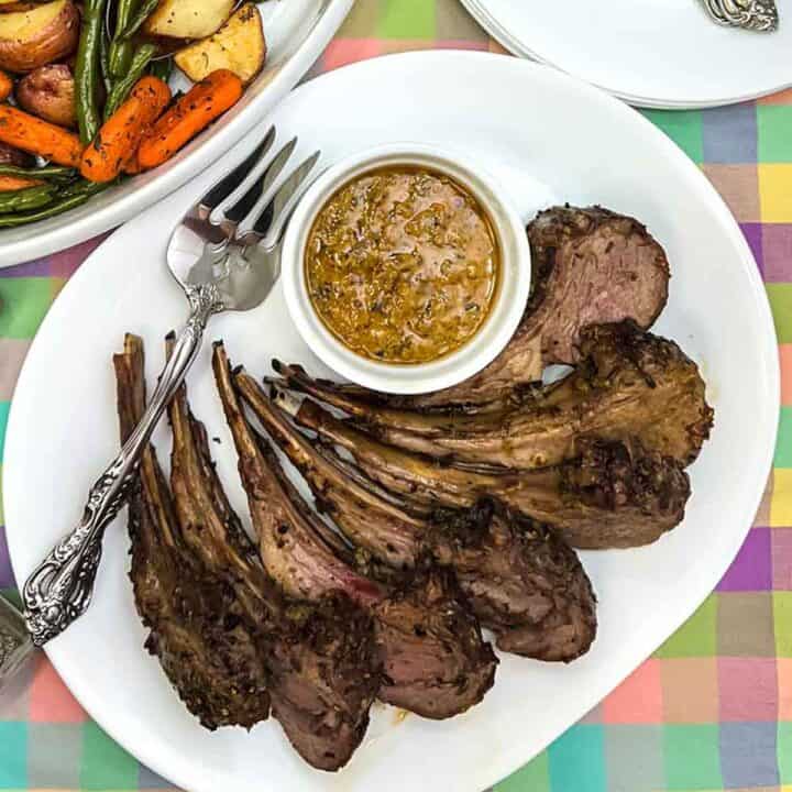Oven-Roasted Lamb with Cowboy Butter Sauce