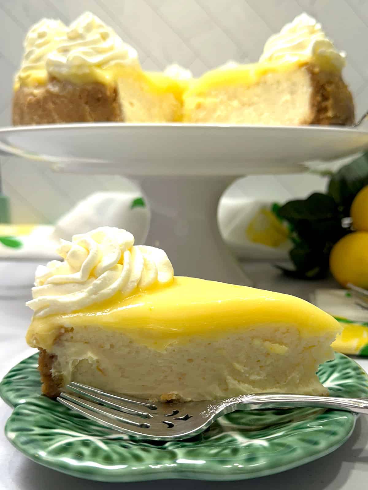 luscious lemon curd cheesecake