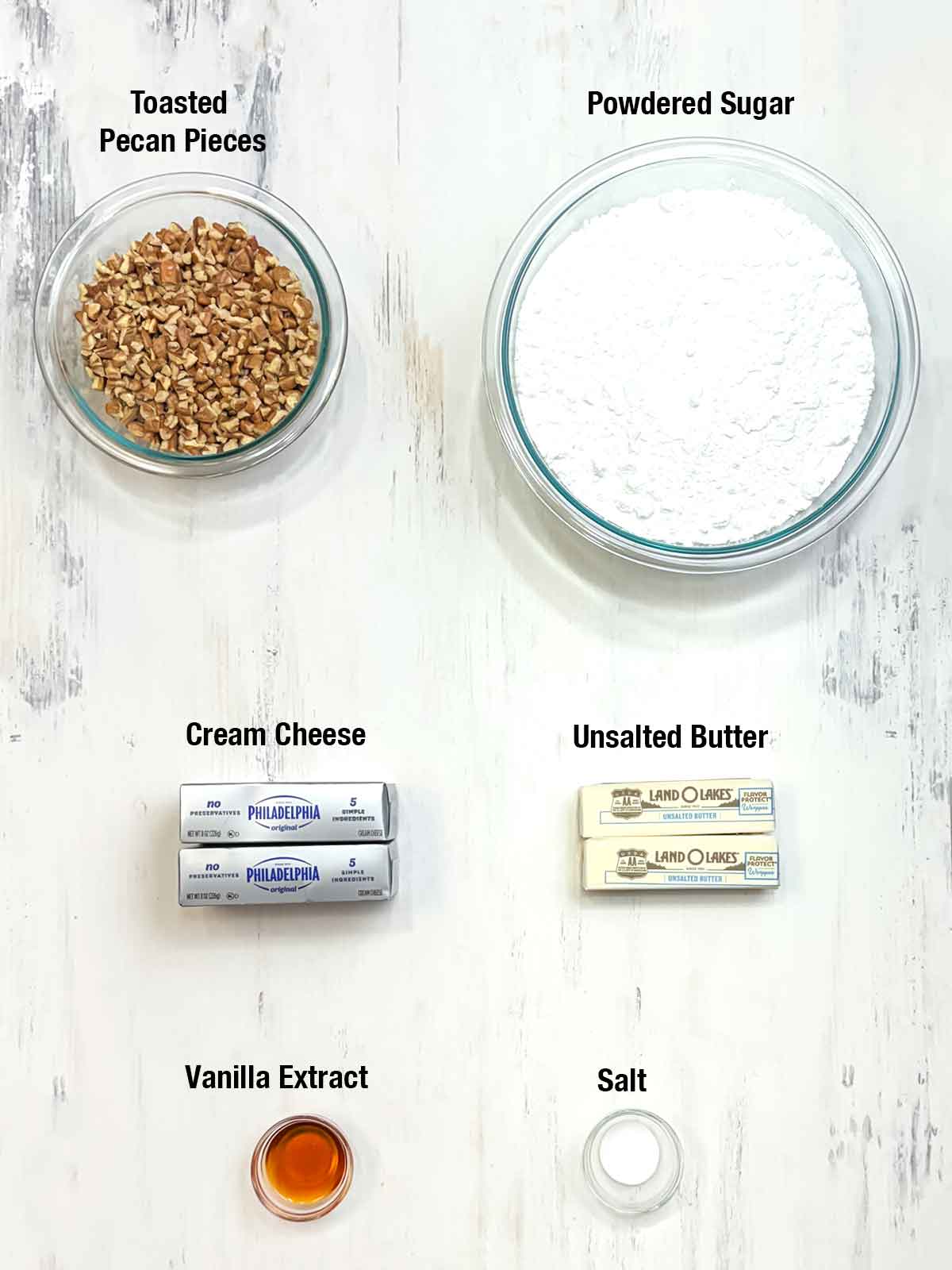 ingredients for frosting