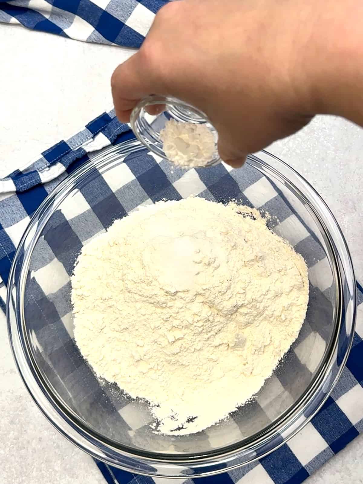 combining dry ingredients