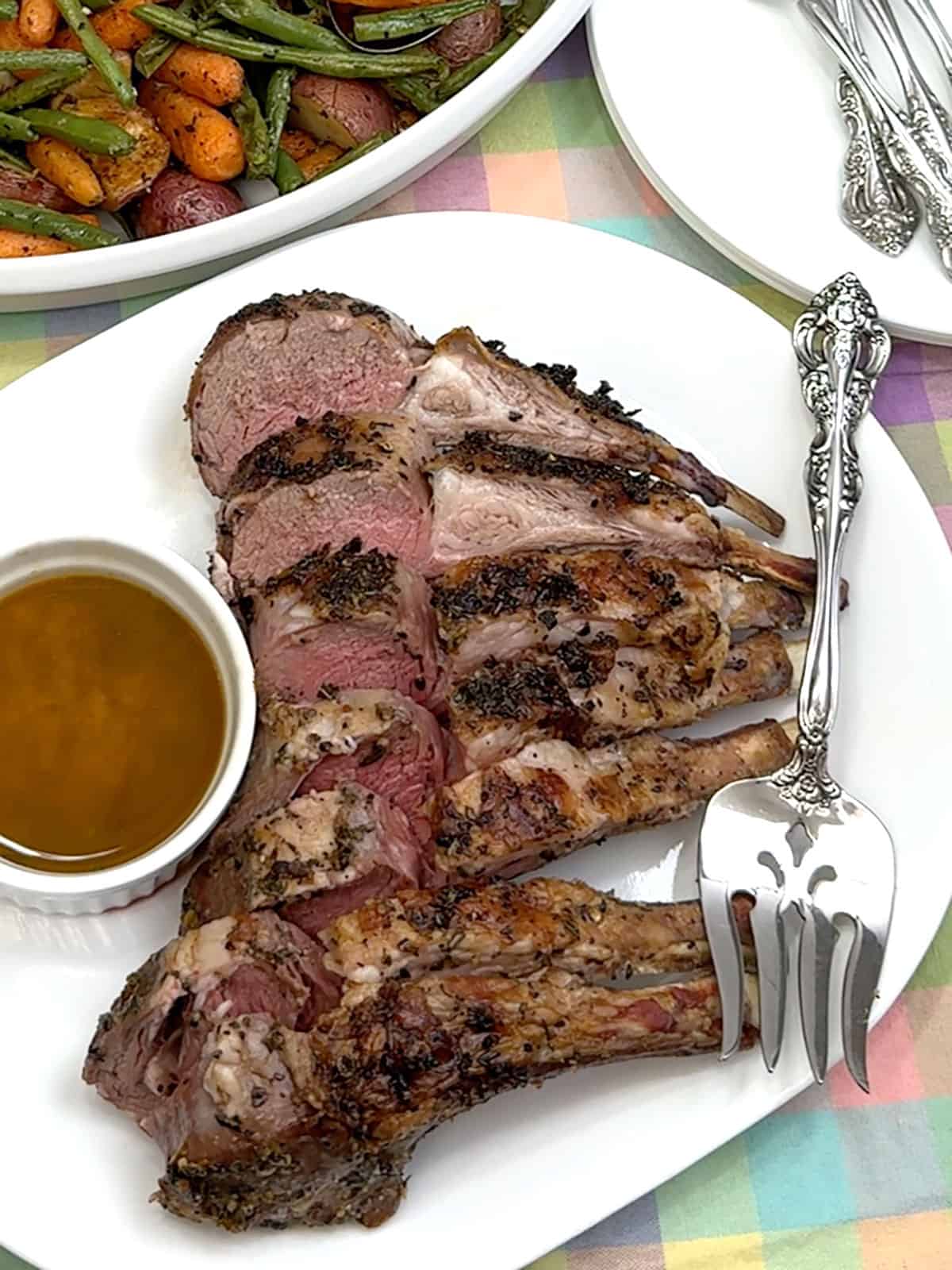 Oven-Roasted Lamb with Cowboy Butter Sauce