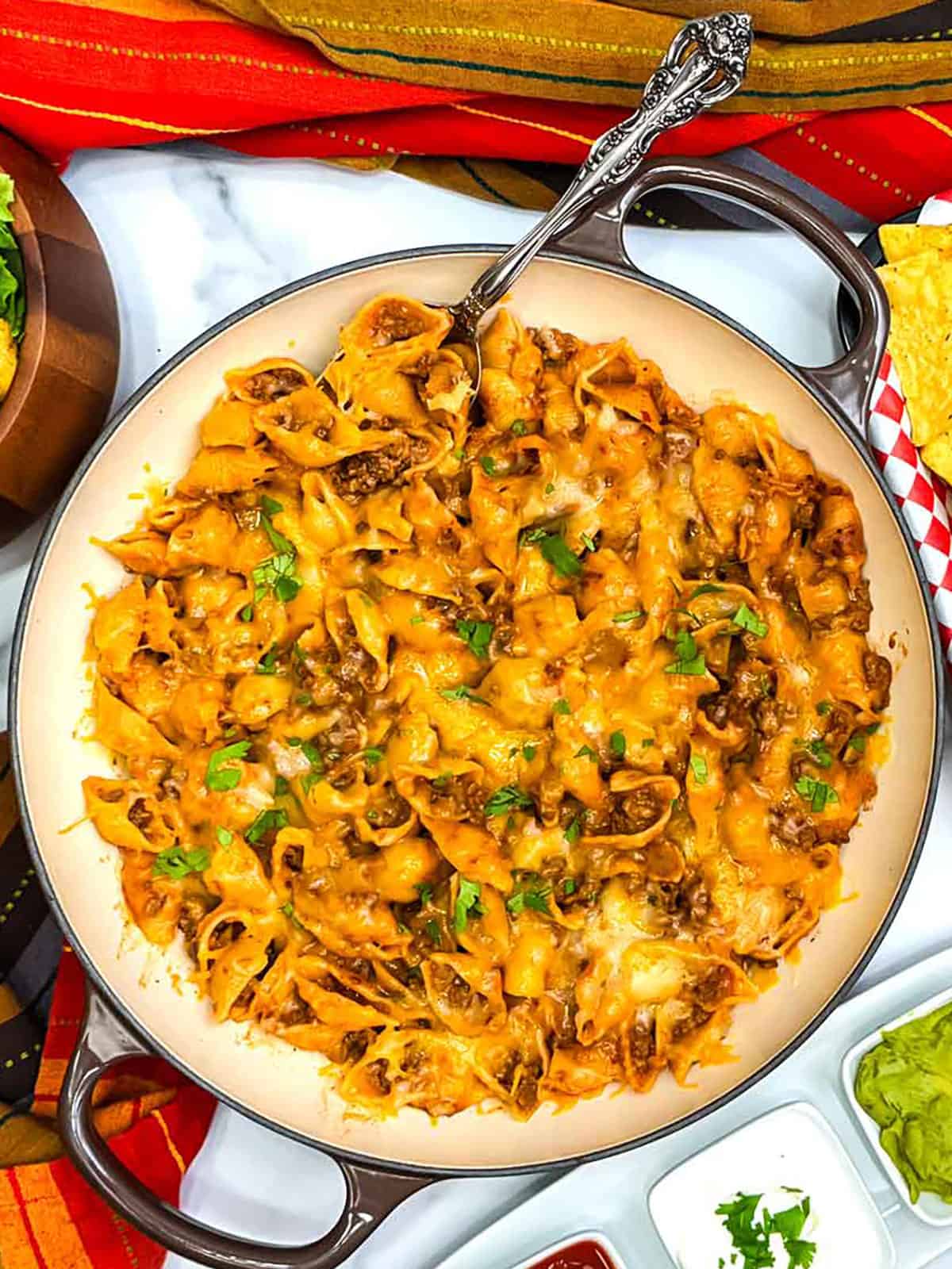 Quick and Easy One Pan Taco Pasta