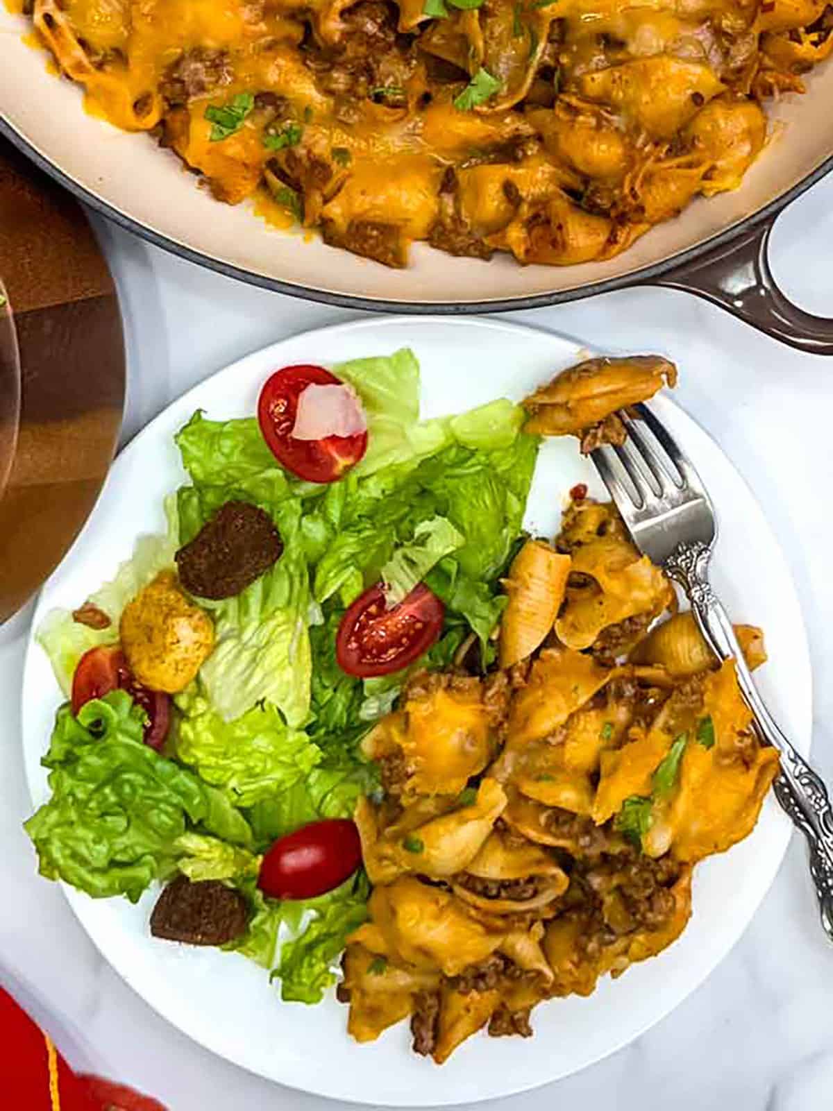 Quick and Easy One Pan Taco Pasta