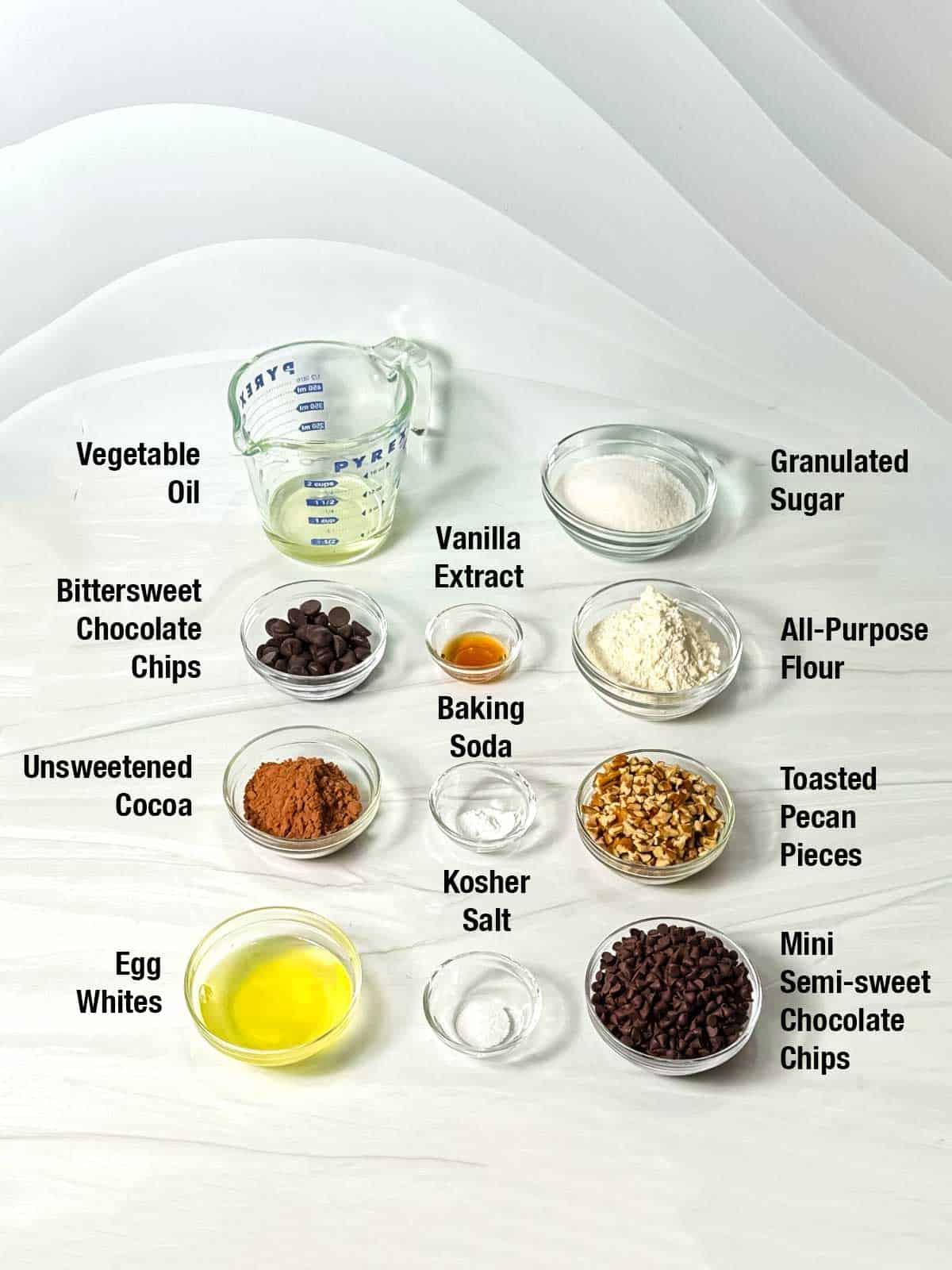 Ingredients for Brownie Brittle