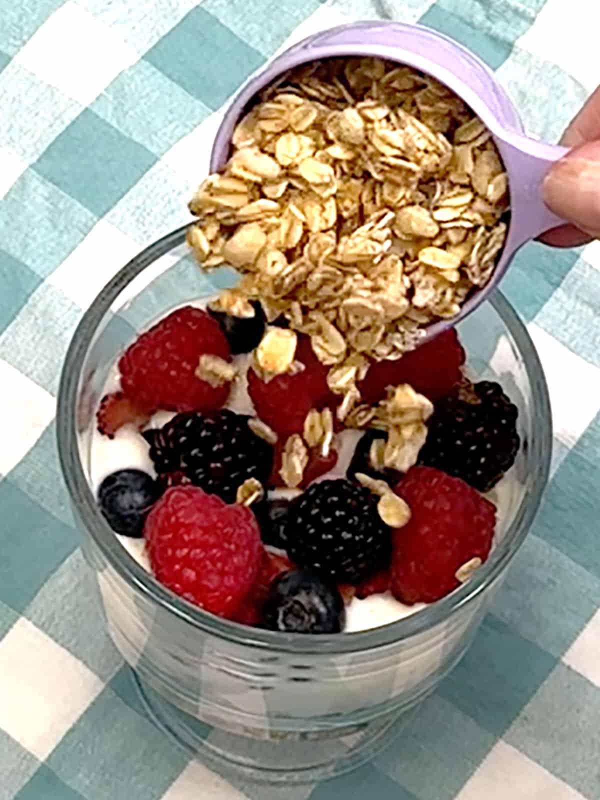 adding second layer of granola