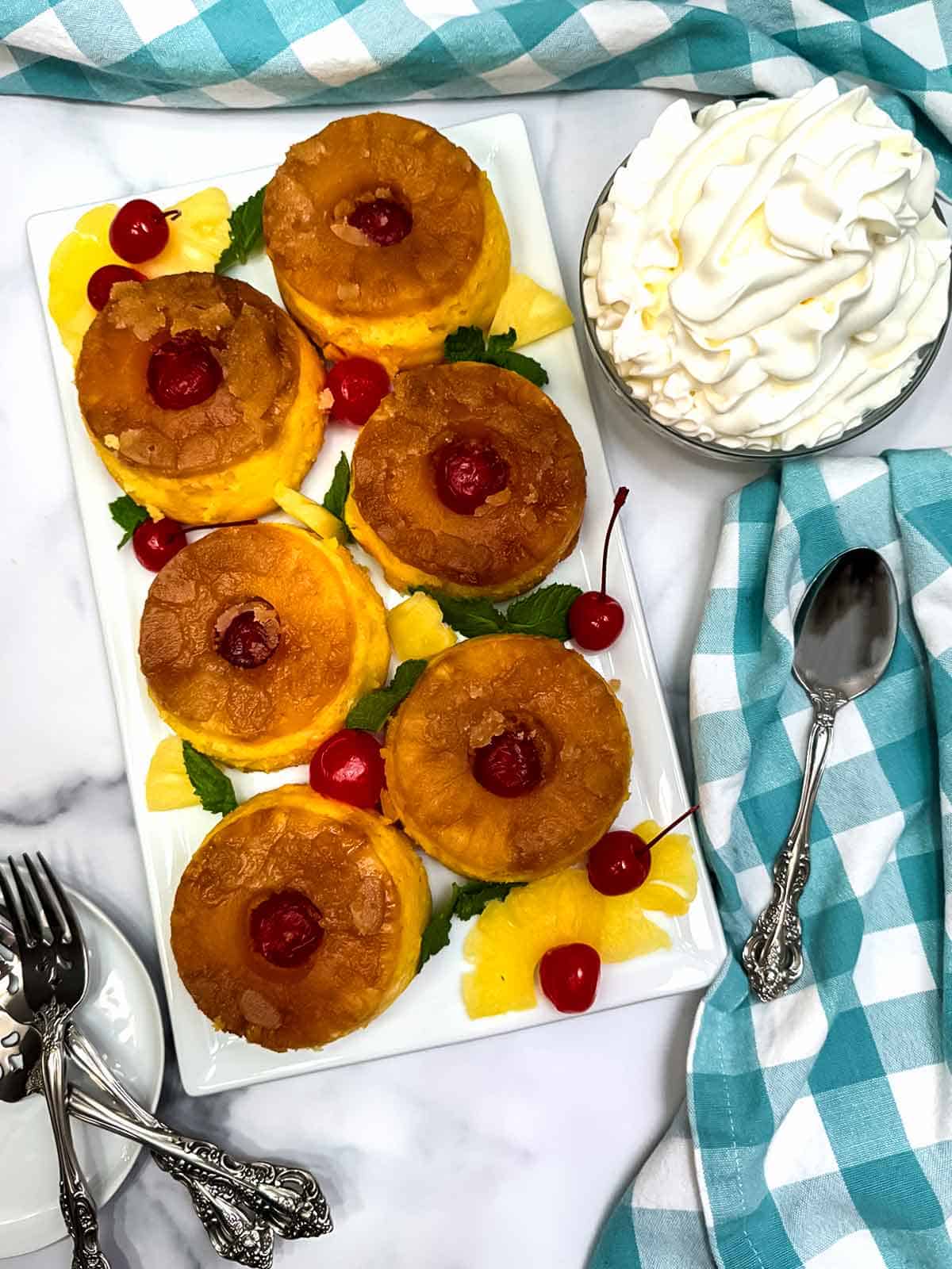 Easy Individual Pineapple Upside-Down Cakes