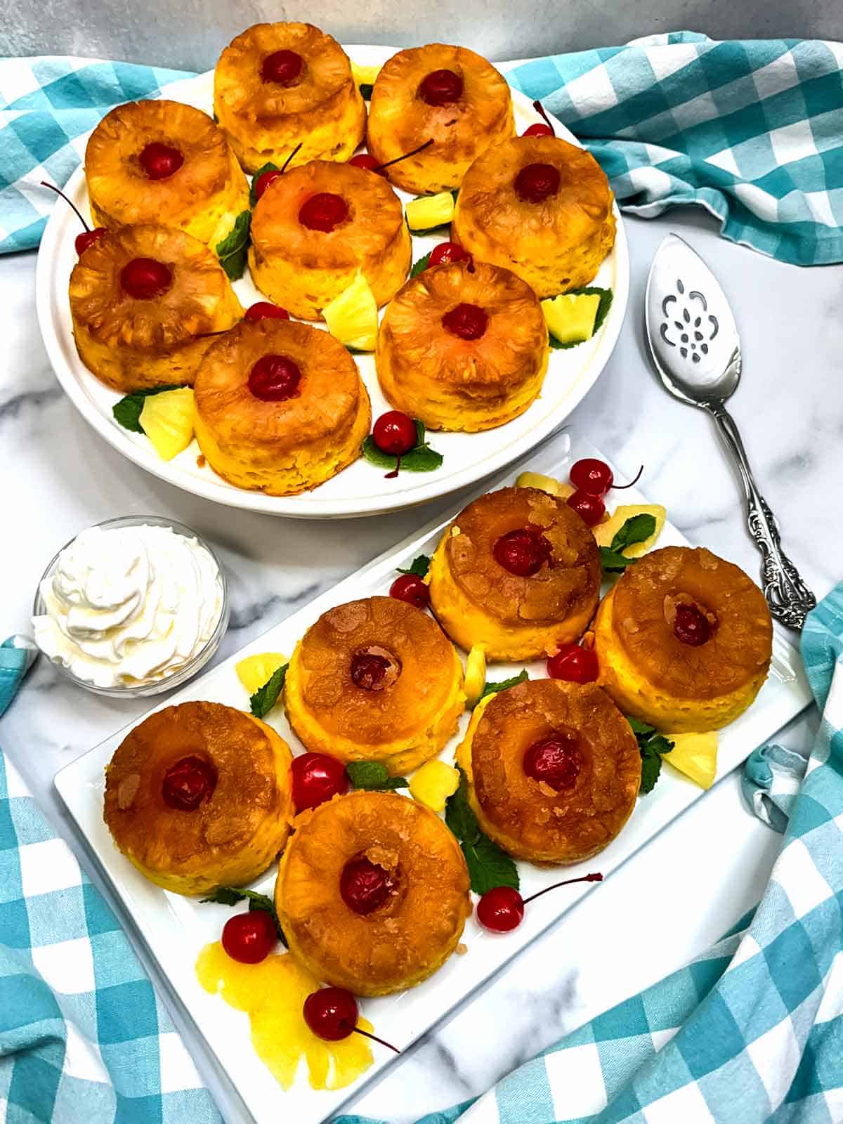 Easy Individual Pineapple Upside-Down Cakes