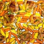 Sheet Pan Ranch Chicken with Potatoes and Carrots