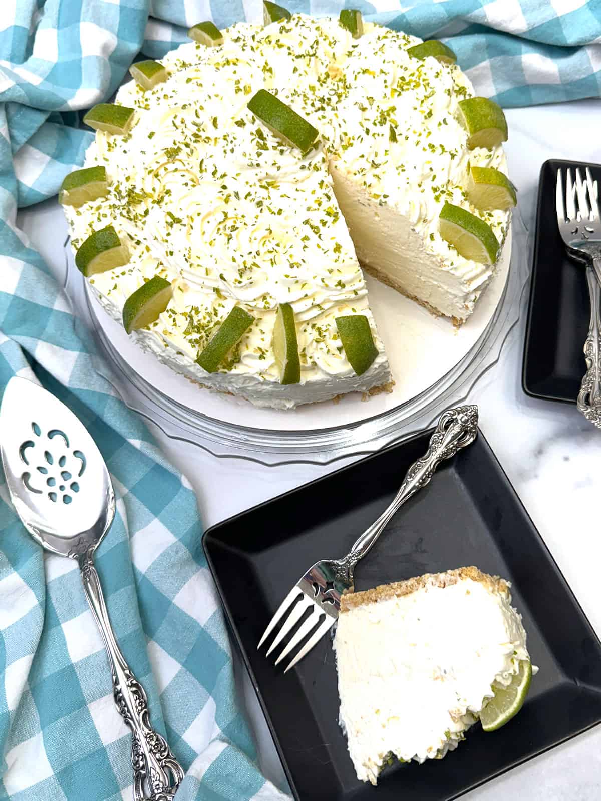 no-bake key lime cheesecake