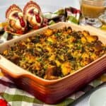 Southern Cornbread Stuffing with Sausage.