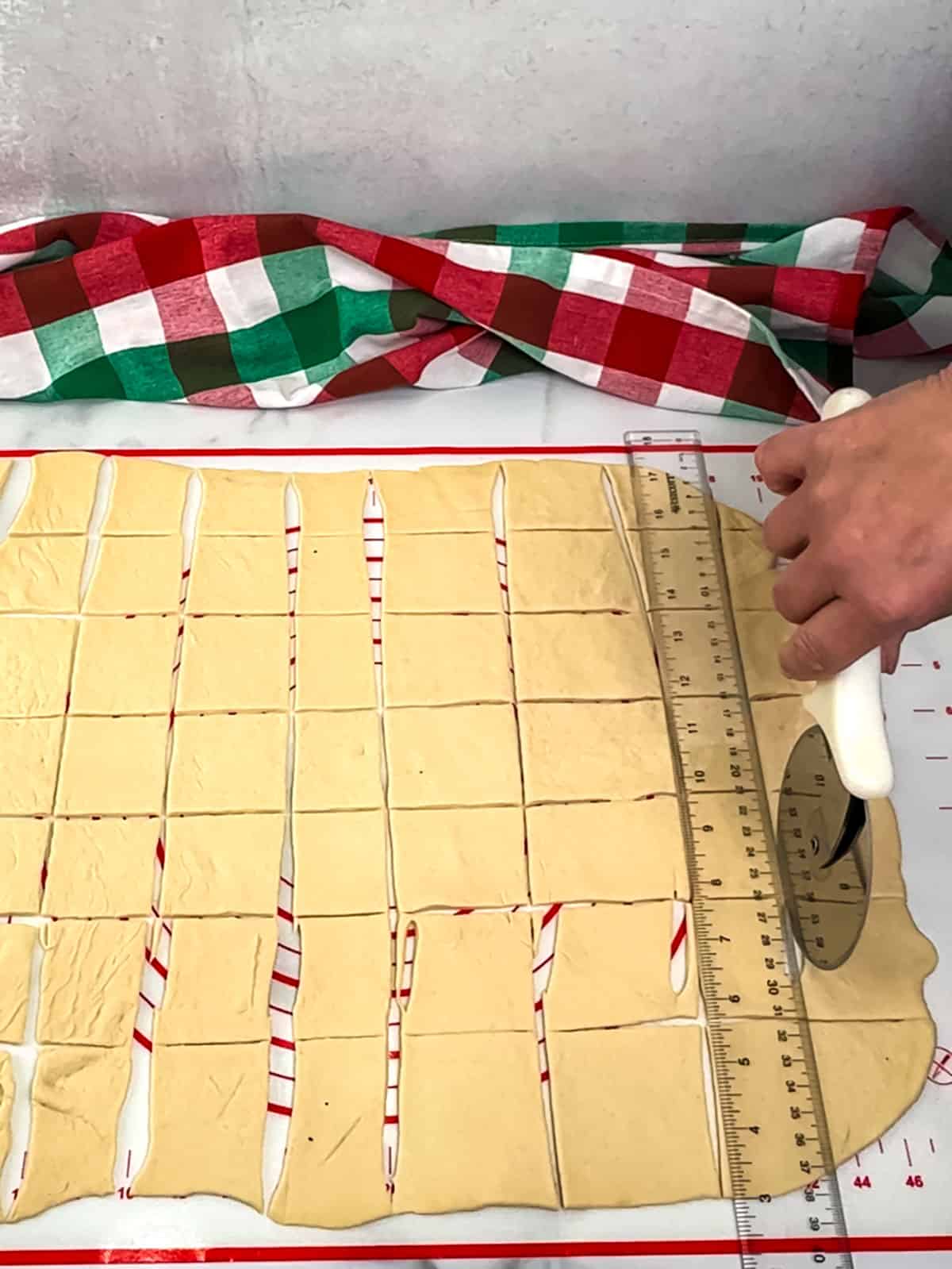 cutting dough