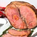 Brown Sugar Orange Glazed Ham.