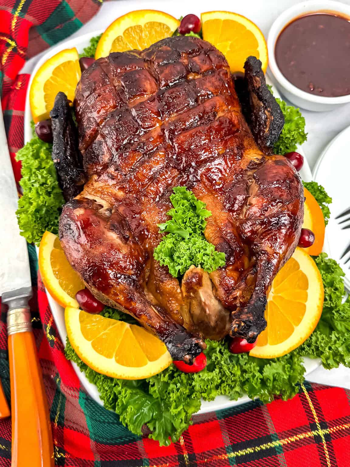 Roast Duck with Cranberry-Orange Glaze - Pudge Factor