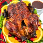 Roast Duck with Cranberry-Orange Glaze