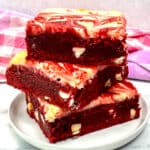 Red Velvet Cheesecake Swirl Brownies