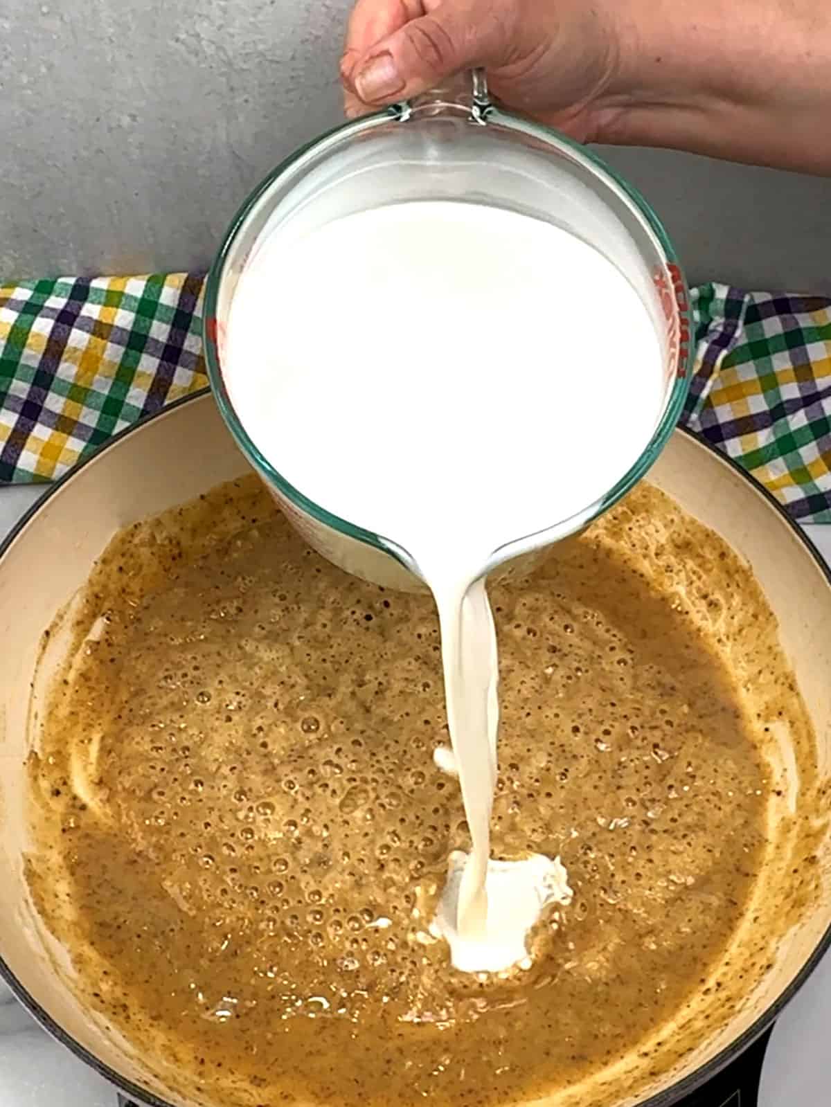 adding half and half