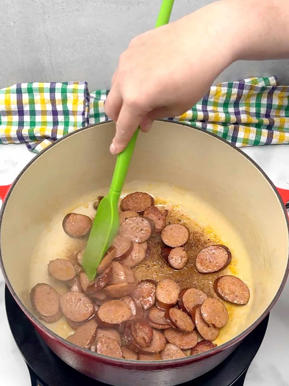 cooking andouille sausage 