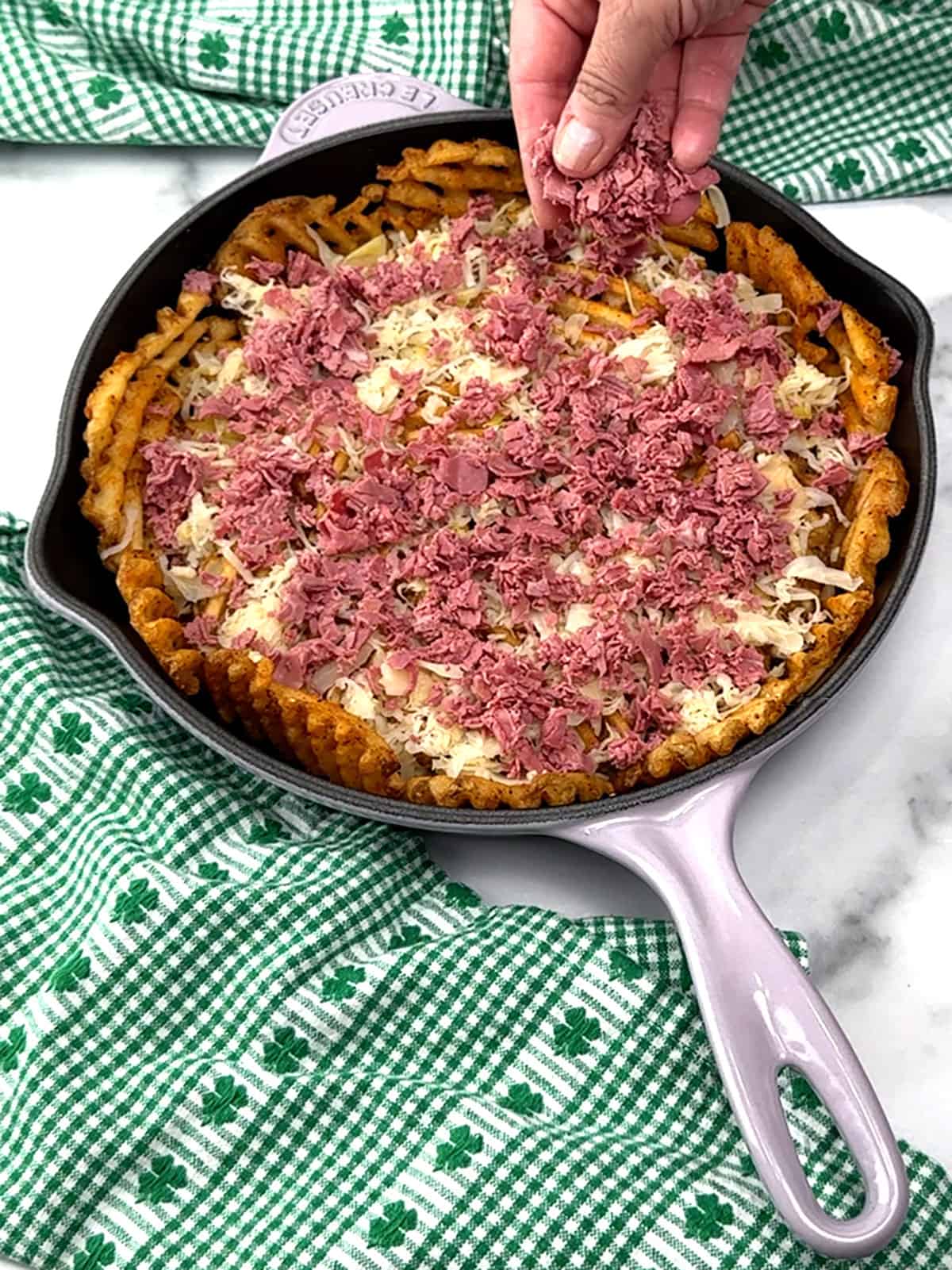 second layer of corned beef