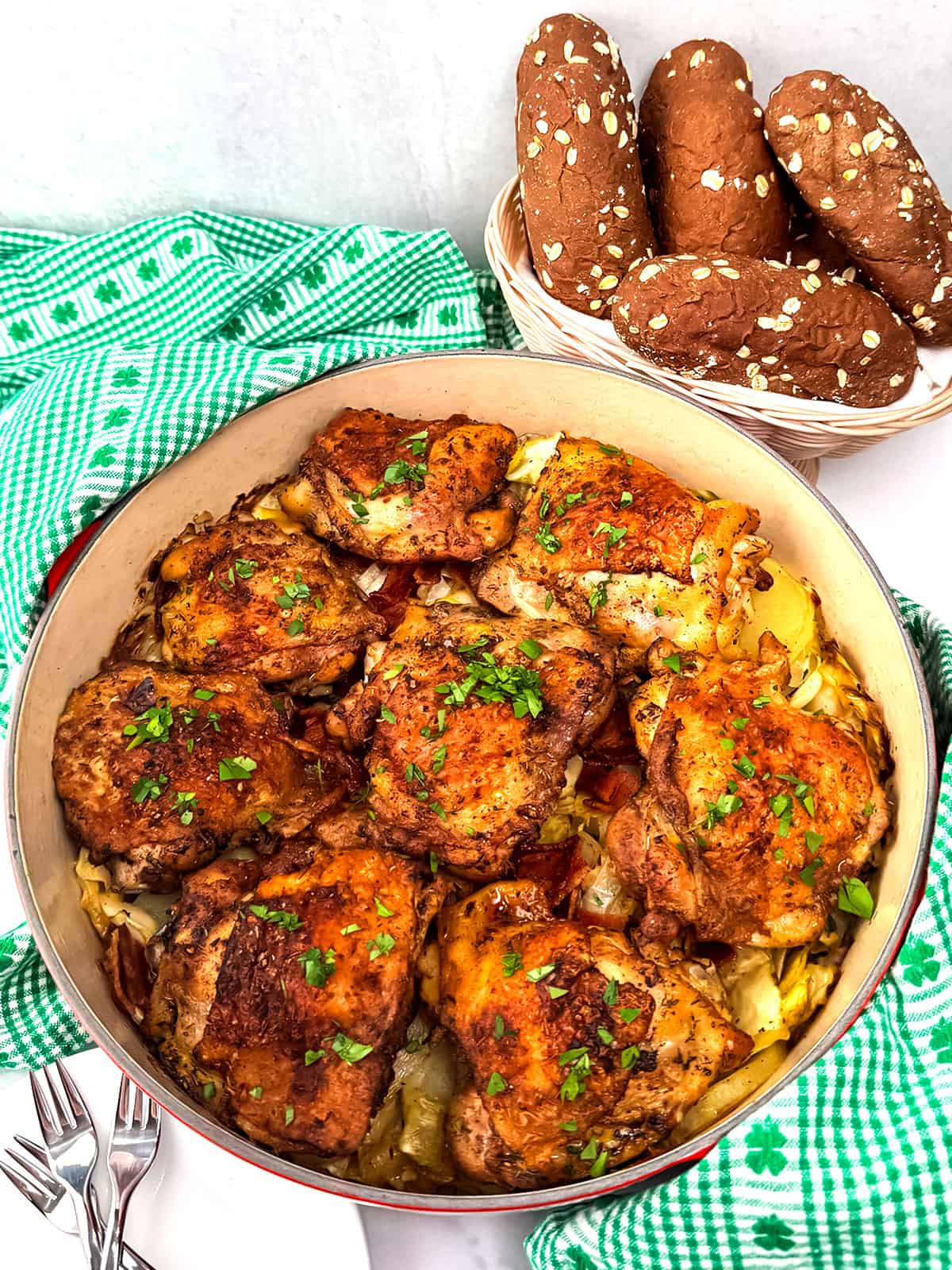 Serving One-Pot Irish Chicken