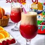 Tropical Sunrise OJ Smoothie.