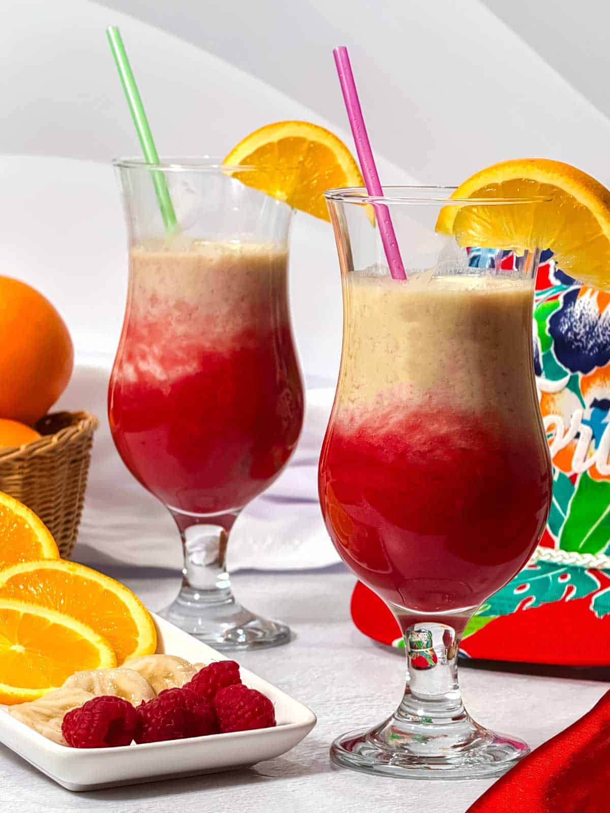 Tropical orange sunrise smoothie.