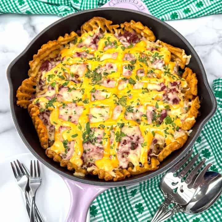 Reuben Waffle Fries Nachos