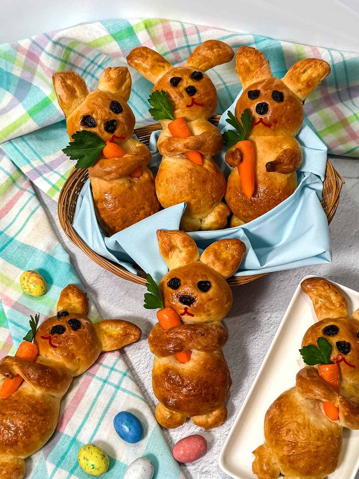 Easter bunny rolls