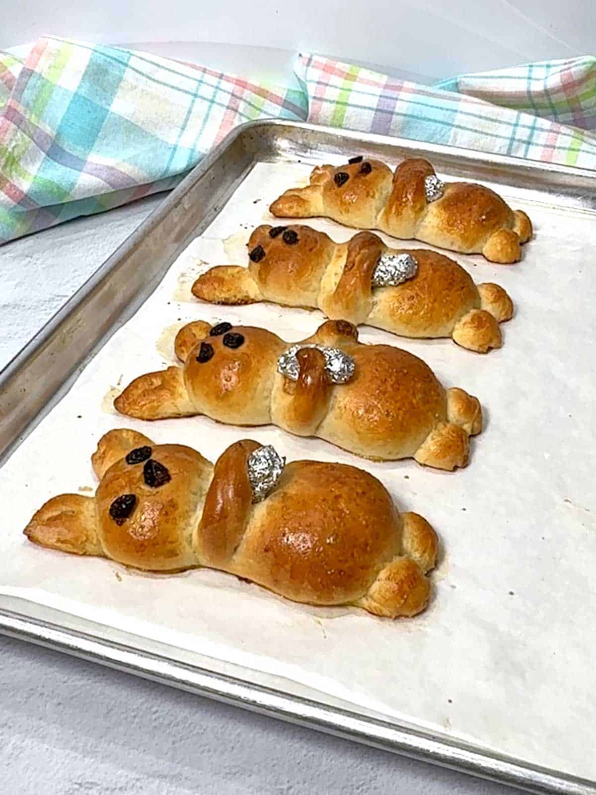 Bunnies out of the oven.