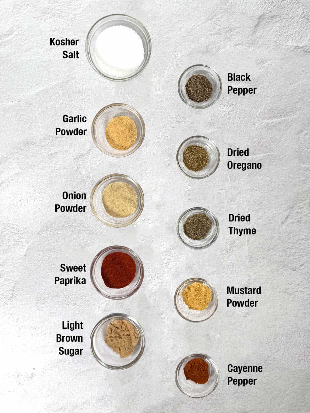 Ingredients for signature blend.
