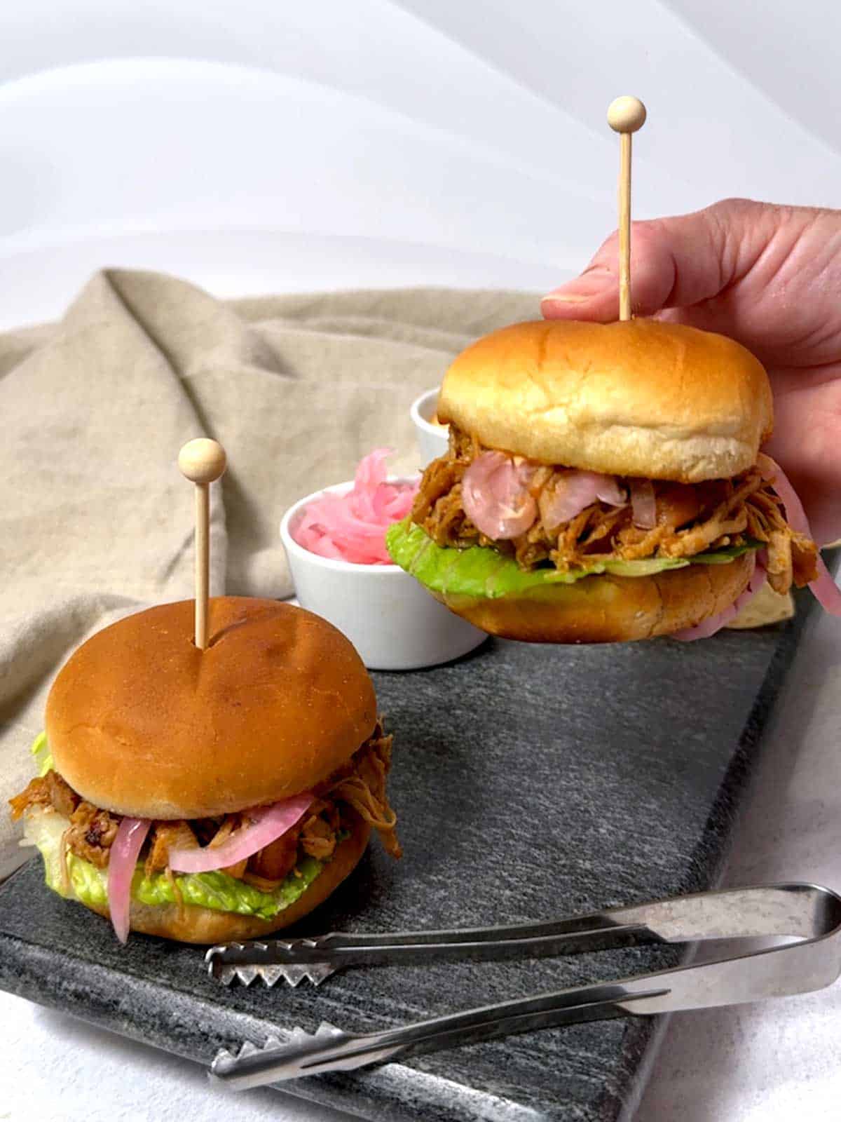 Honey Chipotle Chicken Sliders.
