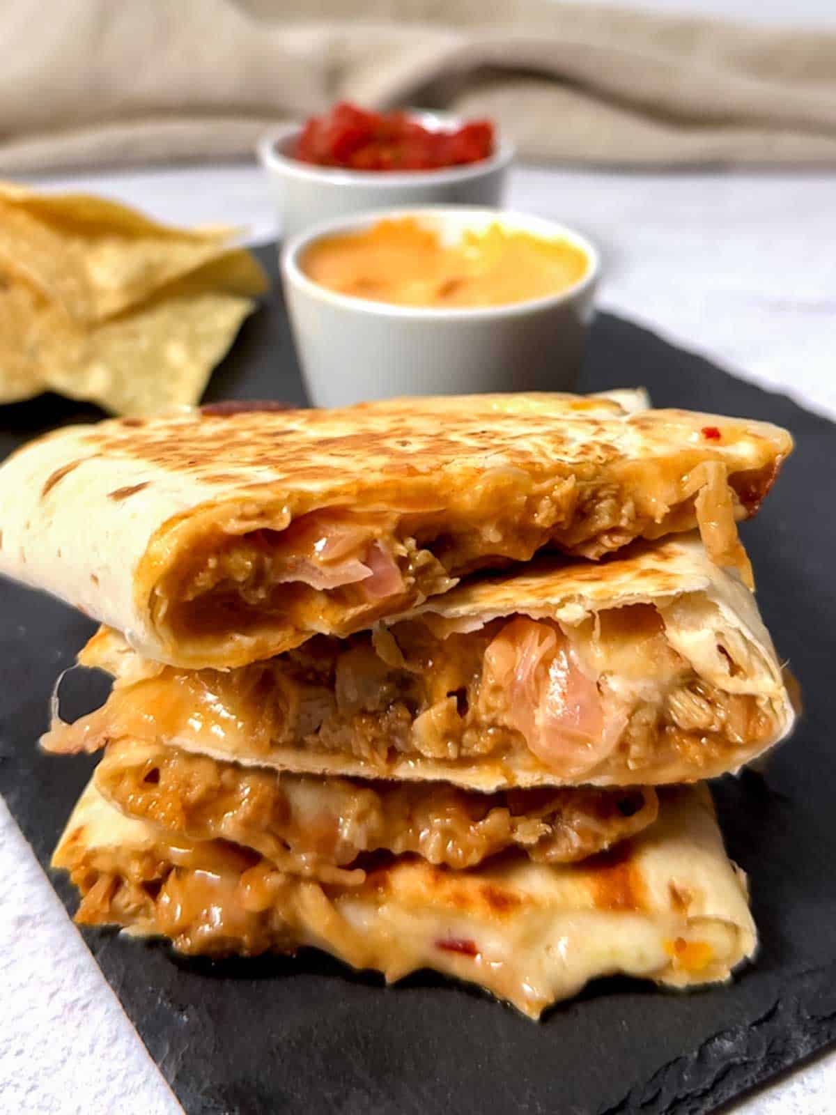Honey Chipotle Chicken Quesadillas