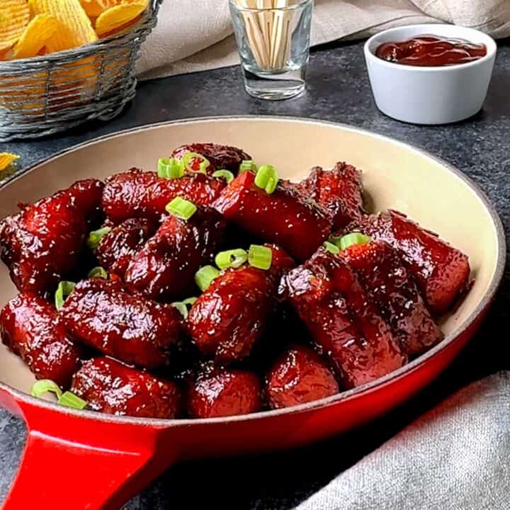 Hot dog burnt ends