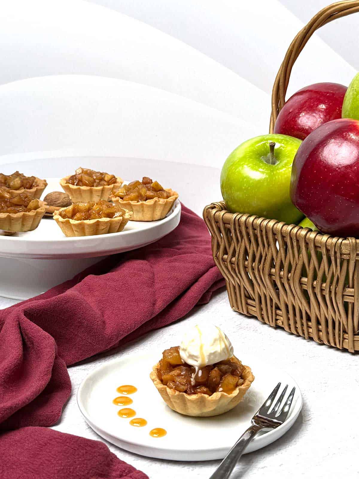 Mini apple pie tartlets.
